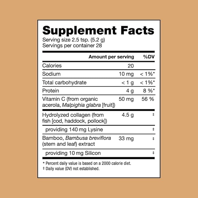 Bend Beauty Marine Collagen + Co-Factors | Coconut Flavored Collagen Powder | Hydrolyzed Collagen Supplement | Fish Collagen Peptides + Silicon + Vitamin C | Supports Healthy Skin, Hair and Nails