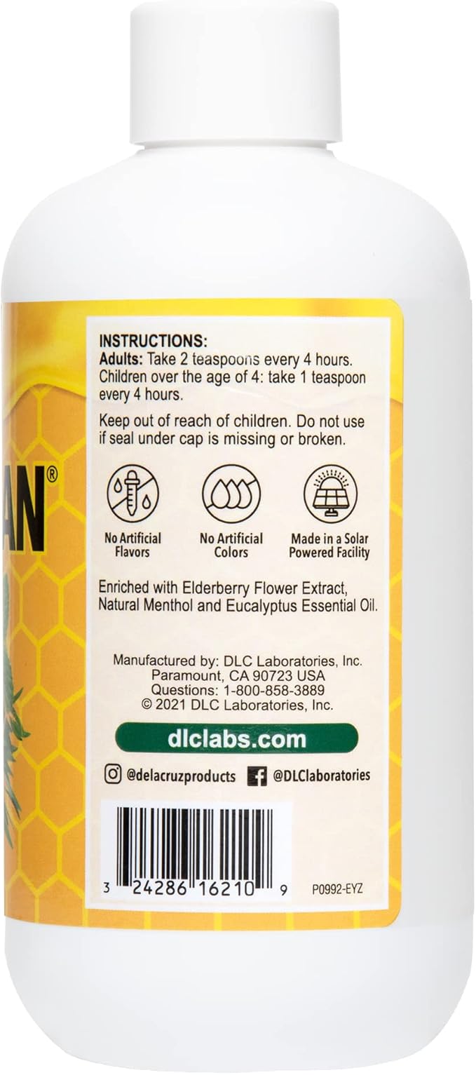 Honey Syrup with Natural Herbal Extracts and Propolis - 11.4 Fl OZ