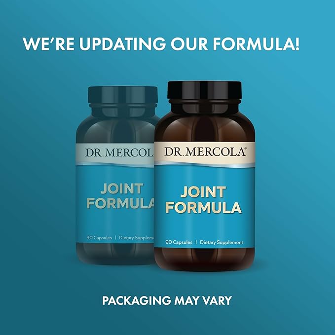 Dr. Mercola Joint Formula - Supports Joint Comfort & Mobility - from Natural Eggshell Membrane - Non-GMO & Gluten-Free - 90 Capsules (90 Servings)