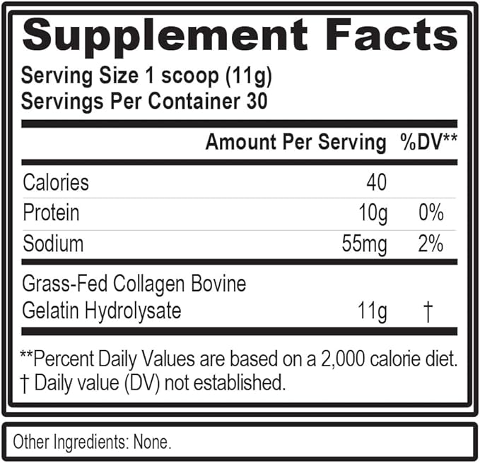 Evlution Nutrition Collagen Peptides Powder, Premium Hydrolyzed Collagen to Support Healthy Skin, Hair, Bones, Joints, Nails & More (30 Servings)