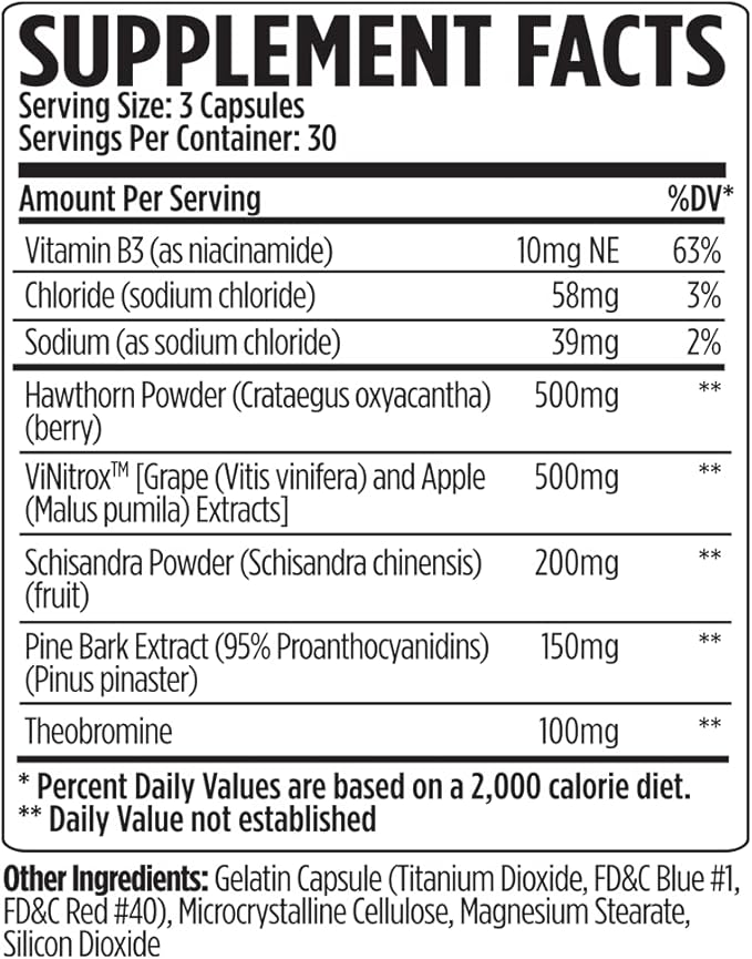 VMI Sports | Vasogen Ultra Nitric Oxide Booster | Stim Free Pre Workout for Strength, Endurance & Muscle Building | Vasodilator and Nitric Oxide Supplement (90 Capsules)