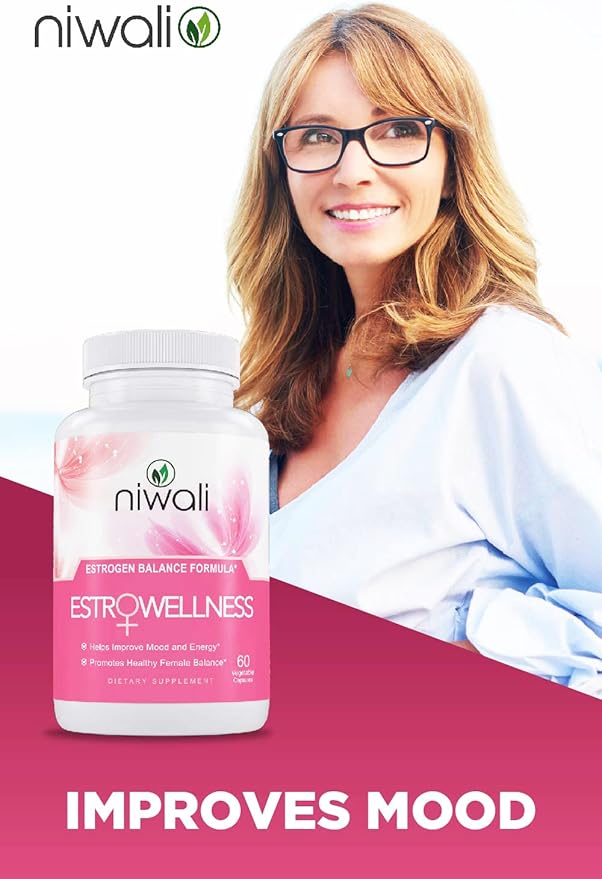Estrogen Capsule for Women - Female Hormone Balance Supplement Menopause Mood and Energy Support - Restores Healthy Estrogen Levels | 60 Non-GMO Vegetarian Veggie Capsules