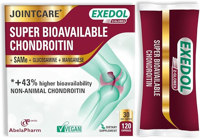 Chondroitin Glucosamine Capsules. Supports Joints and Helps Cartilage Regeneration, 120 Count