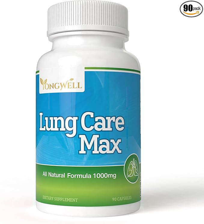 Lung Care Max, Special Antioxidant Formula with American Ginseng, Bee Propolis, and Royal Jelly (90 Capsules)