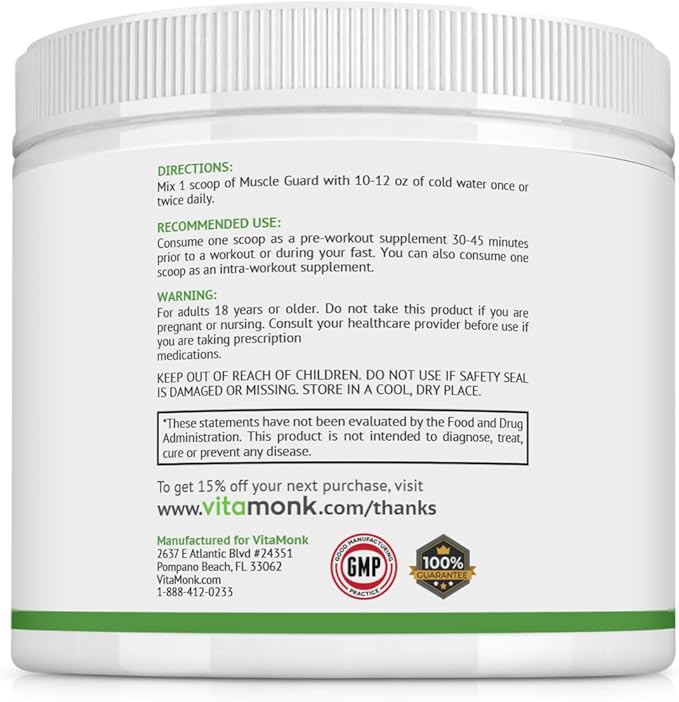 VitaMonk Muscle Builder with HMB, EAAs, Vitamin D, Magnesium - Muscle Building Supplements, Muscle Gainer, Muscle Supplement, Supplements for Muscle Growth