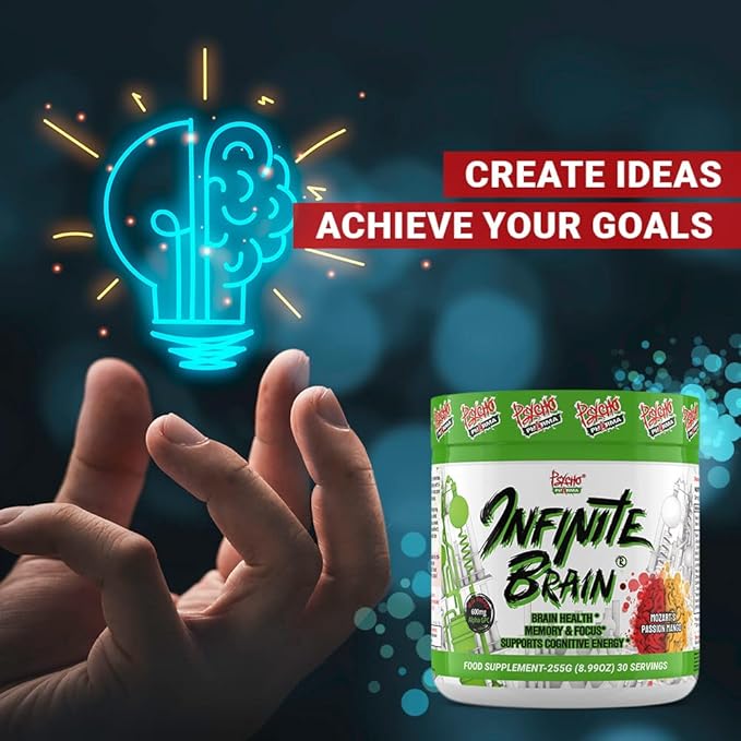 Psycho Pharma. Infinite Brain Nootropic Game Changer. Compete Win (Plato's Lemon Punch, 30 Serving)