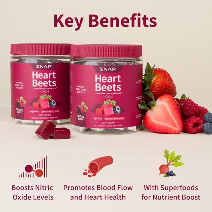 Snap Supplements Heart Beets Parent New 4 (Chews)