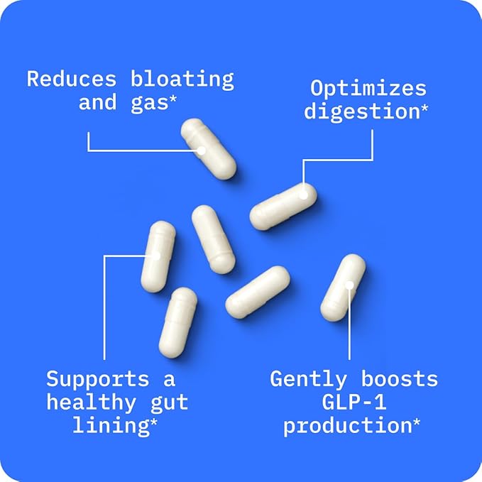 BodyBio Butyrate Supplement - Postbiotic for Gut Microbiome Health, Digestion and Regulation Support - Butyric Acid with Sodium - 100 Capsules