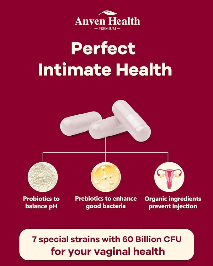 Vaginal Probiotics for Women - 60 Billion Womens Probiotic for Vaginal Flora, Odor, Yeast, Gut & Digestive Health with Saffron, Lecithin, Cranberry & Olive Leaf Extracts | 180 Veggie Caps