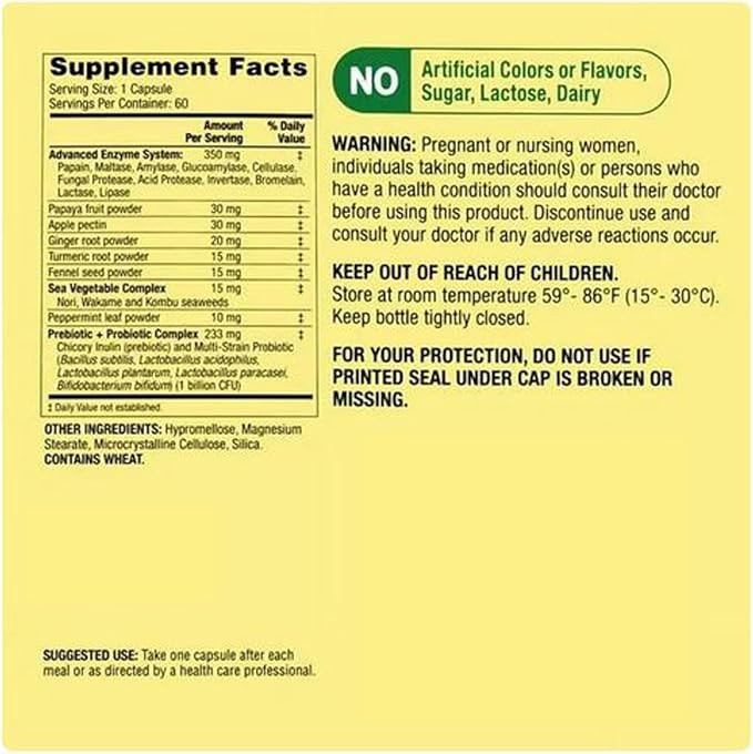 Advanced Digestive Enzymes, 60 Count