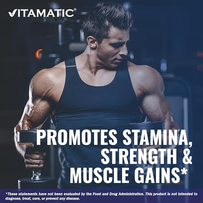 Vitamatic Tongkat Ali Extract 200 :1 Extract for Men (Longjack) Eurycoma Longifolia - 1800 mg Per Serving - Made with Fadogia Agrestis 20:1 Extract, Tribulus 95% & Panax Ginseng - 180 Capsules