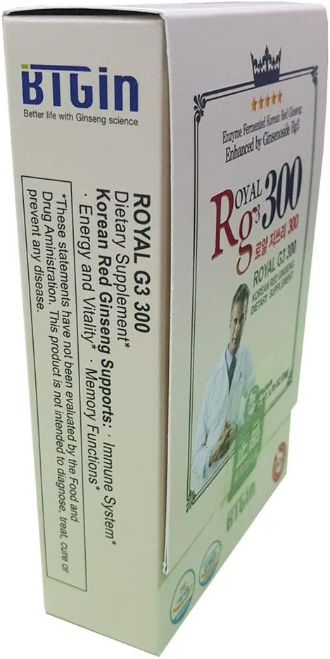 Premium RG3 300 Korean Red Ginseng Powder - Enhanced Ginsenosides (50mg Rg3/Sachet), Made in Korea, 10 Sachets