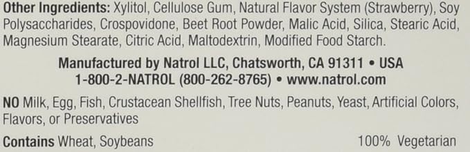 Natrol Melatonin 5 Mg, 250 Fast Dissolve Tablets Strawberry Flavor