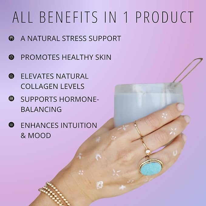 Philosophie Cosmic Elixir Collagen Superfood Blend with Adaptogens – Organic & Unsweetened Powder for Gut Health, Hormone Balance, Joint Support & Skin Vitality – 32 Servings