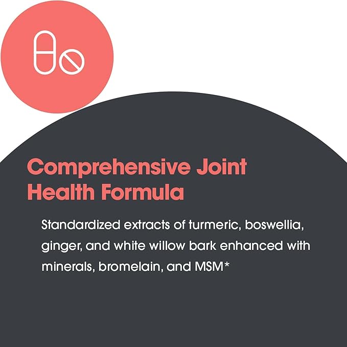 Allergy Research Group InflaMed Joint Health Supplement - Joint Support Supplement for Men & Women, Molybdenum, Turmeric, MSM, Boswellia,Connective Tissue Health - 120 Count