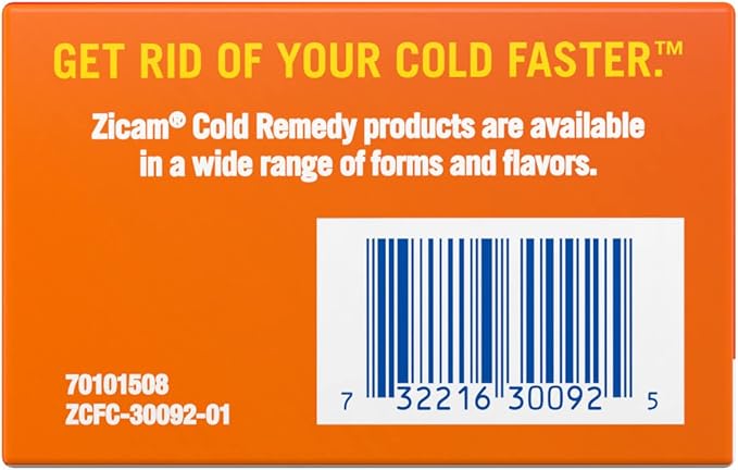 Zicam Cold Remedy Zinc Rapidmelts, Cherry Flavor, 18 Count (Pack of 1)