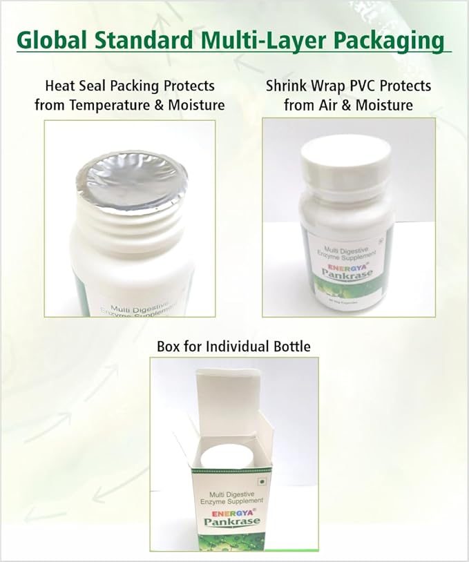 PANKRASE | Physician Trusted 12 Digestive Enzymes for Gas, Bloating, May Help in Digestion of Various Foods & Uptake of Vital nutrients | Hi-Tech Processing to Preserve Enzymes Action