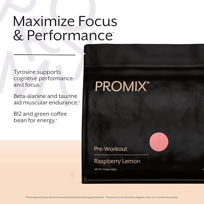 Pre Workout Powder Supplement Natural Energy Focus I Keto Paleo I PROMIX Performance I Men & Women Beta Alanine Taurine Tyrosine Vitamin B12 Weight Fat Loss Blast Drink, Preservative Free, Limeade