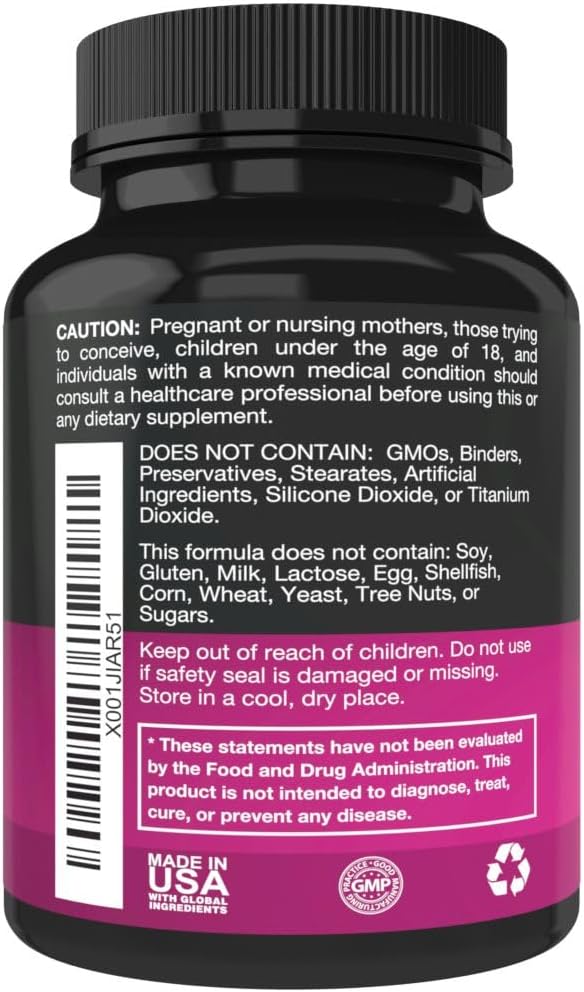 Pure DIM Supplement 250mg Diindolylmethane Plus BioPerine and Dong Quai - Hormone Balance Support for Women and Men, Menopause & Estrogen Support - 90 Vegetarian Capsules