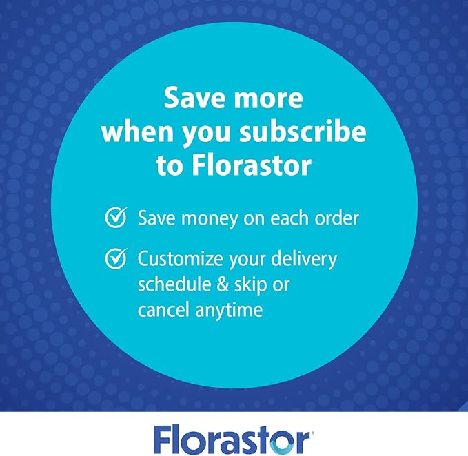 Florastor Digestive and Metabolic Support Probiotic Blend, Prebiotic and Probiotic Gummies for Multi-Action Digestive Health Care, with Vitamin B12, 56 Gummies