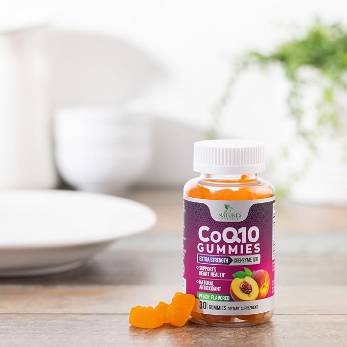 CoQ10 100mg Gummies - Coenzyme Q10 Supplement, CoQ10 Gummies Antioxidant for Heart Health Support & Energy Production, High Absorption Coenzyme Q10 Gummy Supplements - 30 Count Coenzyme Q10 Vitamins