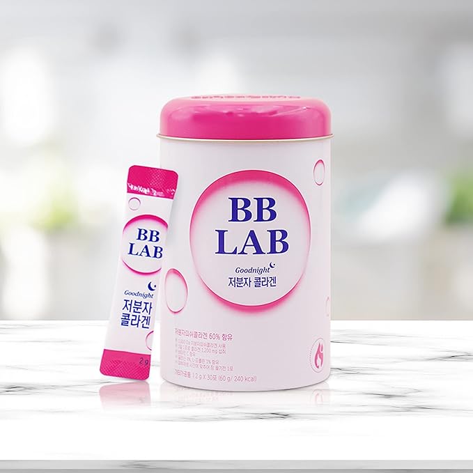 SOUND OF SEOUL BB LAB Goodnight Collagen, Low Molecular Collagen, for Skin & Bone Health, Made in Korea, 30 Packets (60g)