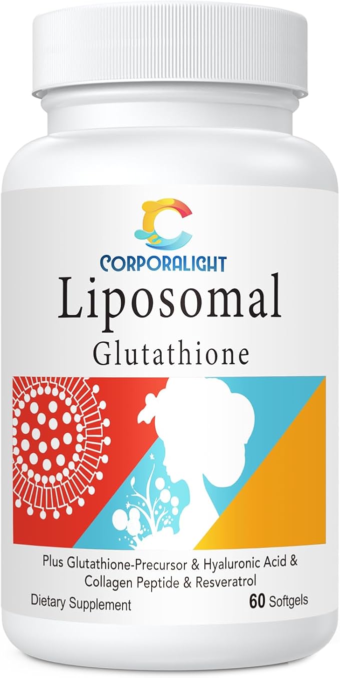 Liposomal Glutathione Softgels, Enhanced Absorption - Liposomal Delivery, Active Form L-Glutathione, Made in USA, Rich in Antioxidant Formula, Gluten Free, 60 Softgels