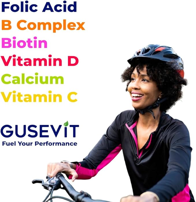 37-in-1 Women's Multivitamin for Immune & Stress Support, Energy Booster, Bone & Skin Health, Hair Growth & Overall Wellness | Vitamin C, D3, Folic Acid, B-Complex, Biotin, Zinc & More | 60 Ct