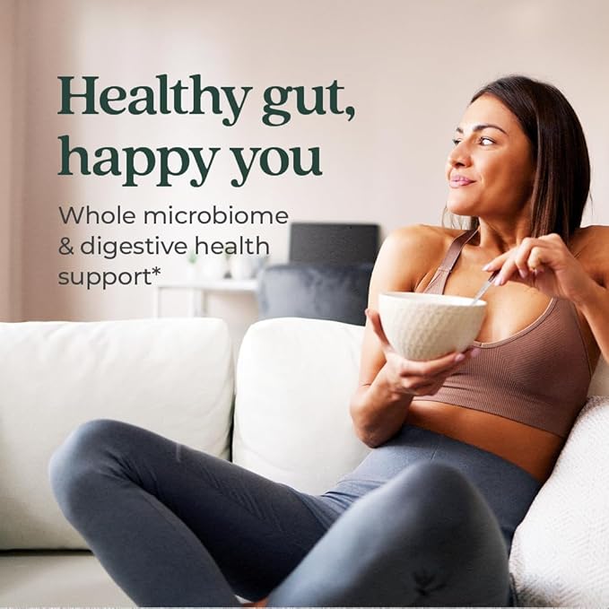 New Chapter Daily Dual Biotic Probiotic + Prebiotic for Digestion & Microbiome Health, 100% Vegan, Soy Free, Non-GMO, 60 Count (2 Month Supply)