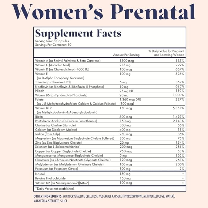 Fertility Trio | Prenatal Vitamin Lemon + DHA & Fertility Booster | Choline, Folate, Omega 3, Coq10, NAC, 26+ Vital Nutrients | Dietitian-formulated, Non-GMO, 3rd Party Tested, 30 Servings