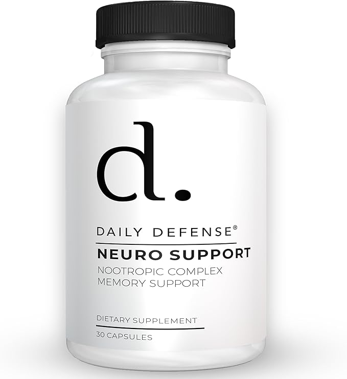 Nootropics Brain Support Supplement - 30 Capsules - Focus & Memory Supplement for Brain with Bacopa Monnieri, Huperzia Serrata, St. John's Wort & Ginkgo Biloba - Neuro Support