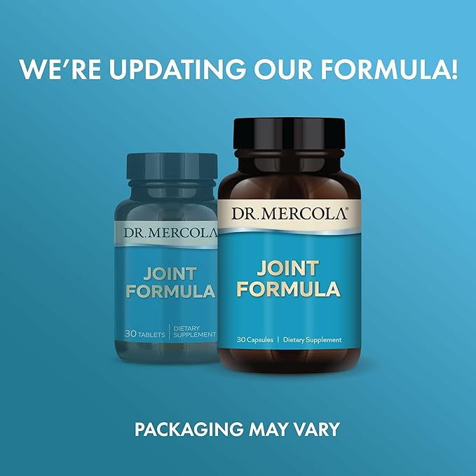 Dr. Mercola Joint Formula - Supports Joint Comfort & Mobility - from Natural Eggshell Membrane - Non-GMO & Gluten-Free - 30 Capsules (30 Servings)