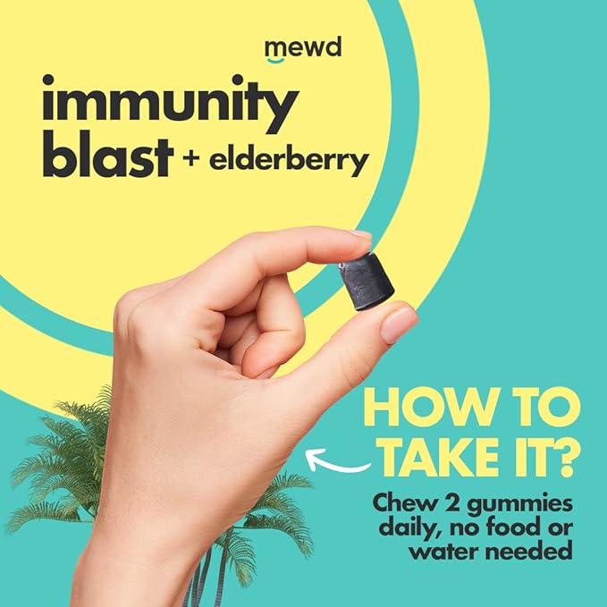MEWD Teen and Kids Elderberry Immunity Multivitamin Gummies -Zinc, Vitamins A,C,D3,B12 for Immune Support,Brain Health, Focus, Made in USA, Girls and Boys.