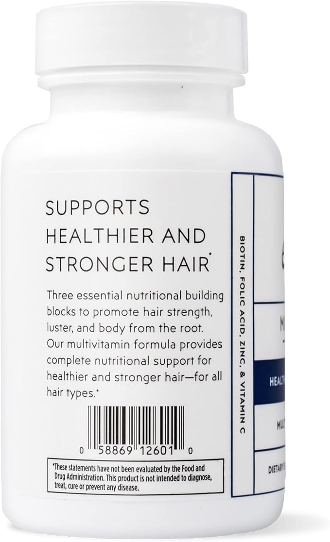 Elon Matrix 5000 Complete Multivitamin — Skin, Hair and Nail Growth Vitamins — Healthy Hair Growth Vitamins for Women & Men — 5000Mcg Biotin Supplement (60 Day Supply)