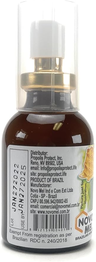 Brazilian Green Bee Propolis and Rain Forest Honey Oral Spray, 2 Bottle Pack
