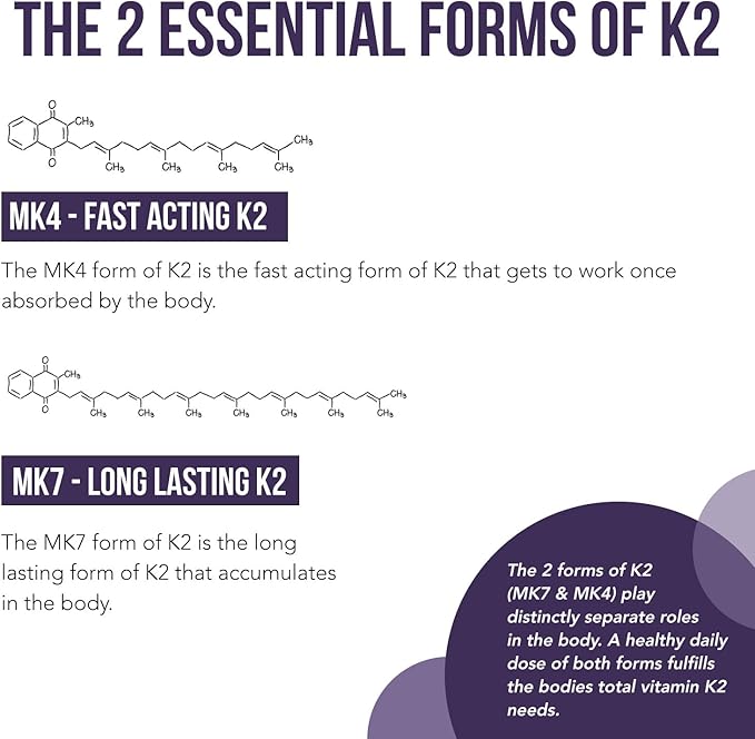 Total K2® | Vitamin K2 as MK7 & MK4 | Plus K1 & Vitamin D3 Cofactor - 620 mcg K2 per Serving - All-Trans MK7 from MenaQ7® - Full-Spectrum Vitamin K - Vegan, Organic Certified (Liquid 1 oz)