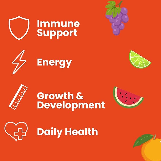HERBION Naturals Multivitamin Gummies for Kids | Immune Support with Vitamin C, D3, B12, A, E & Zinc | Strawberry Flavor | Gluten Free, Vegan, Chewable Gummy Vitamins | 90 Ct | Pack of 24