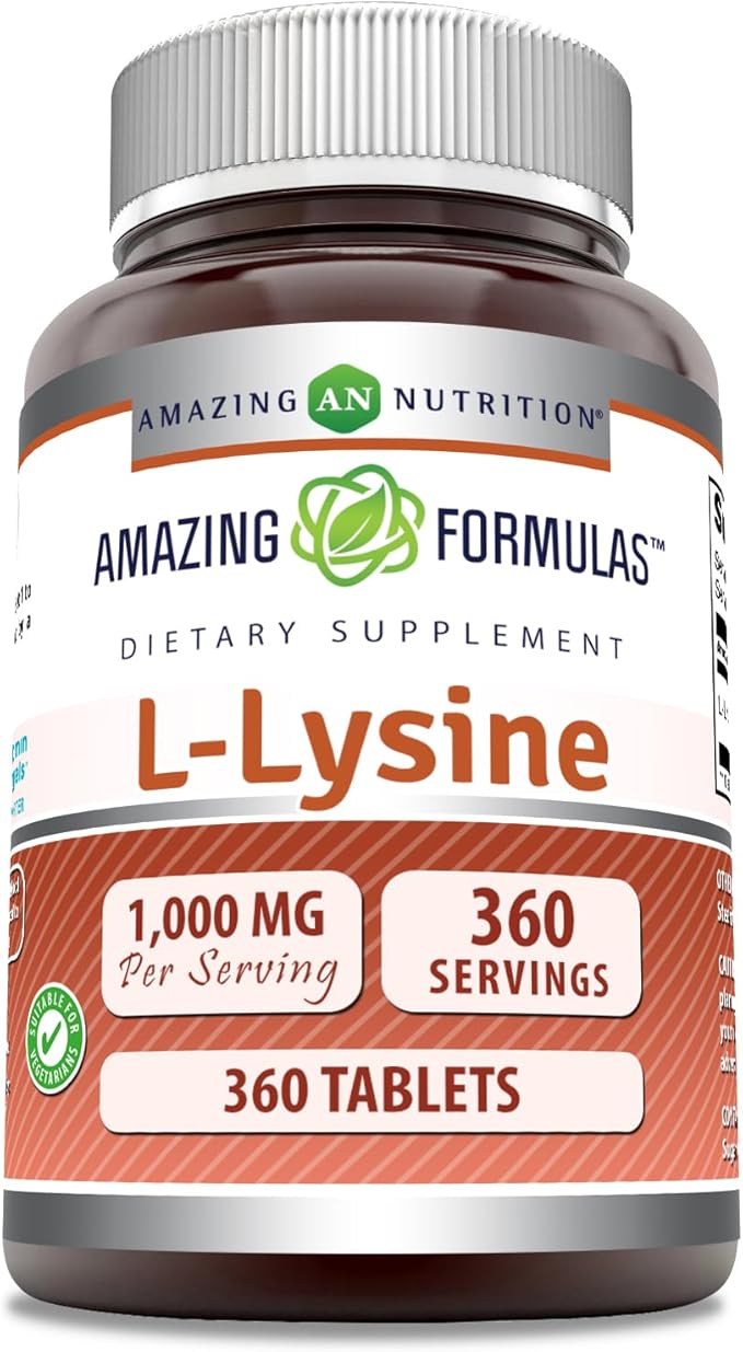 Amazing Formulas L-Lysine 1000 Mg | 360 Tablets | Dietary Supplement
