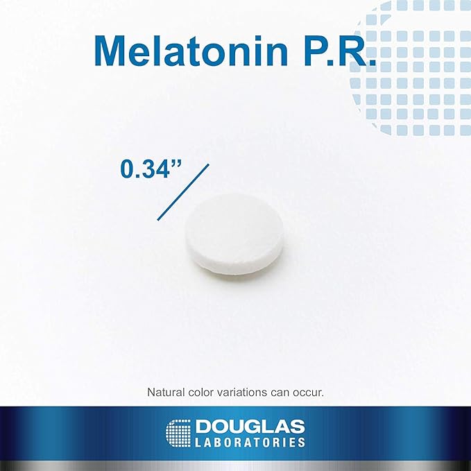 Douglas Laboratories Melatonin Prolonged Release - 3 mg Melatonin - Sleep Support Supplement - For Hormone Balance, Relaxation, Antioxidants & Immune System* - 180 Tablets