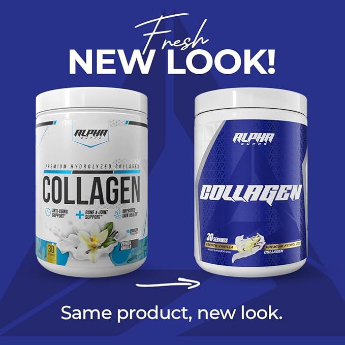 Premium Hydrolyzed Collagen Protein Powder - Collagen Peptides Supplement for Men & Women with Digestive Enzymes - 30 Servings (Unflavored)