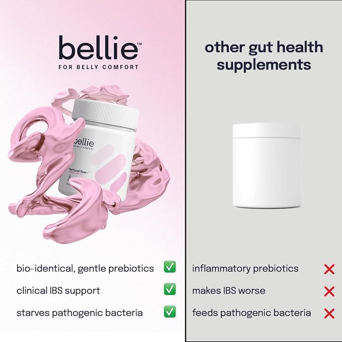 | NurtureFiber+™ Human Milk Oligosaccharides (HMO 2-FL | HMO LNnT) Prebiotic Supplement | Gut Support | IBS Relief | Leaky Gut Repair