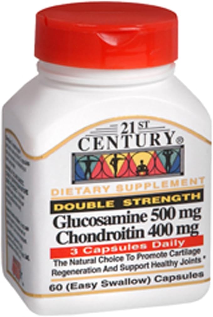 21st Century Glucosamine Chondroitin 500/400mg - Double Strength, cp 60 Count
