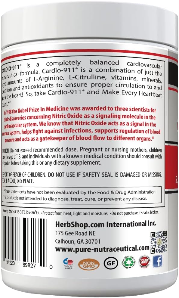 Drink Mix, Mixed Berry, L-Arginine 5000mg, L-Citrulline 1000mg, Vitamins B12, C, D3, Beet Root, 30 Servings, Nitric Oxide Support, Cardiovascular, & Energy Support Supplement
