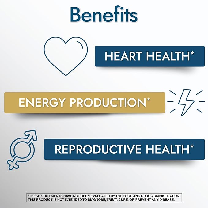 Nature's Wonder CoQ10 Supplement - CoQ10 200mg Softgels to Support Heart Health, Cardiovascular Function, and Cellular Energy Production, 120 Softgels, 120 Days Supply