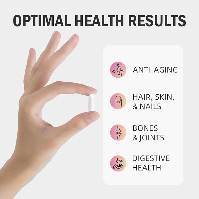 Multi Collagen Capsules for Women & Men - Hydrolyzed Collagen Type I, II, III, V, X, Hydrolyzed Collagen Supplements for Hair, Skin, Nail & Joint Support, Non-GMO - 180 Capsules