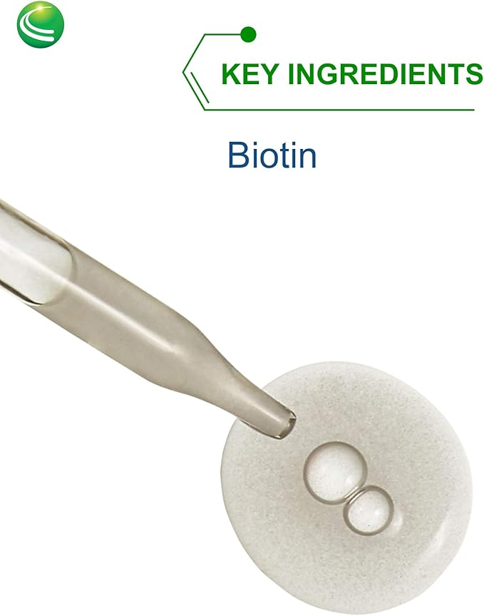 Nutra BioGenesis Biotin 5000 - Liquid Biotin Drops for Hair Skin and Nails, Pure Supplement for Women and Men, 5000mcg Per Serving - 2 Fl Oz (59 mL) Glass Bottle