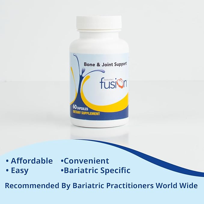 Bariatric Fusion Bone and Joint Support* | Chondroitin and Glucosamine Complex | Bariatric Vitamins for Women and Men | Gluten, Dairy and Soy Free | Non-GMO | 60 Capsules