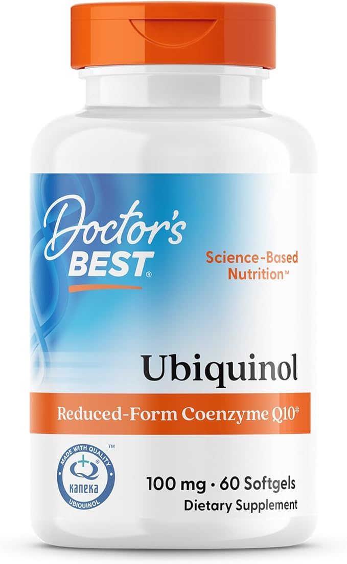 Doctors Best Ubiquinol, Reduced-Form Coenzyme Q10, Non-GMO, Gluten Free, Soy Free 60 Softgels