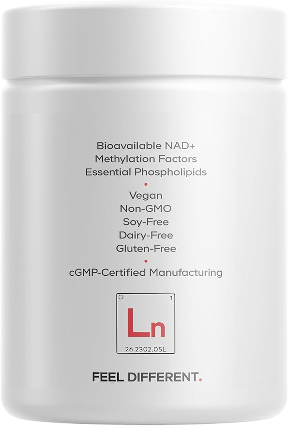Codeage Liposomal NAD+ with Resveratrol & Vitamin B - NAD Plus Ultra for Energy & Healthy Aging Support - NAD Vitamin Supplement with Quercetin, Betaine, Riboflavin - Bioavailable - 90 Capsules