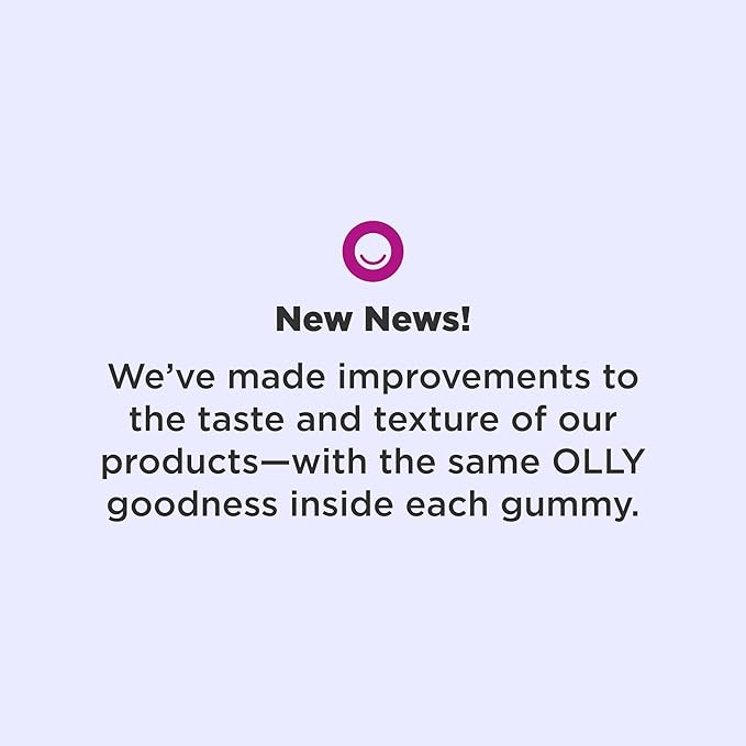 OLLY Sleep Gummy, 3 mg Melatonin, L-Theanine, Chamomile, and Lemon Balm Extracts, Blackberry Flavor, 30 Day Supply - 60 Count